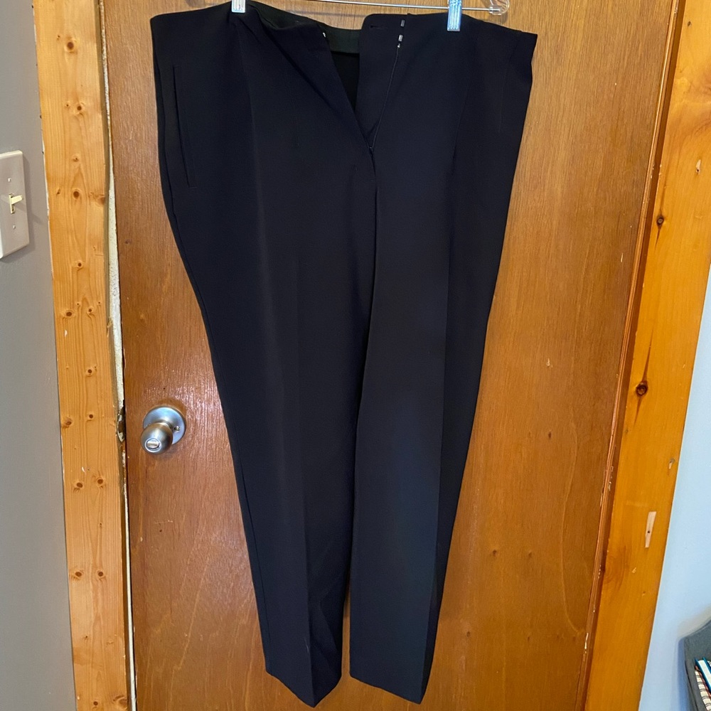 Express Ankle High Rise Black Trousers | Size XL